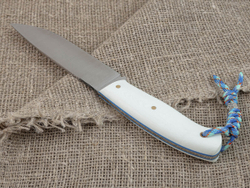 Нож для бушкрафта "Охотник", сталь VG-10/Elmax, рукоять G10 (белая)