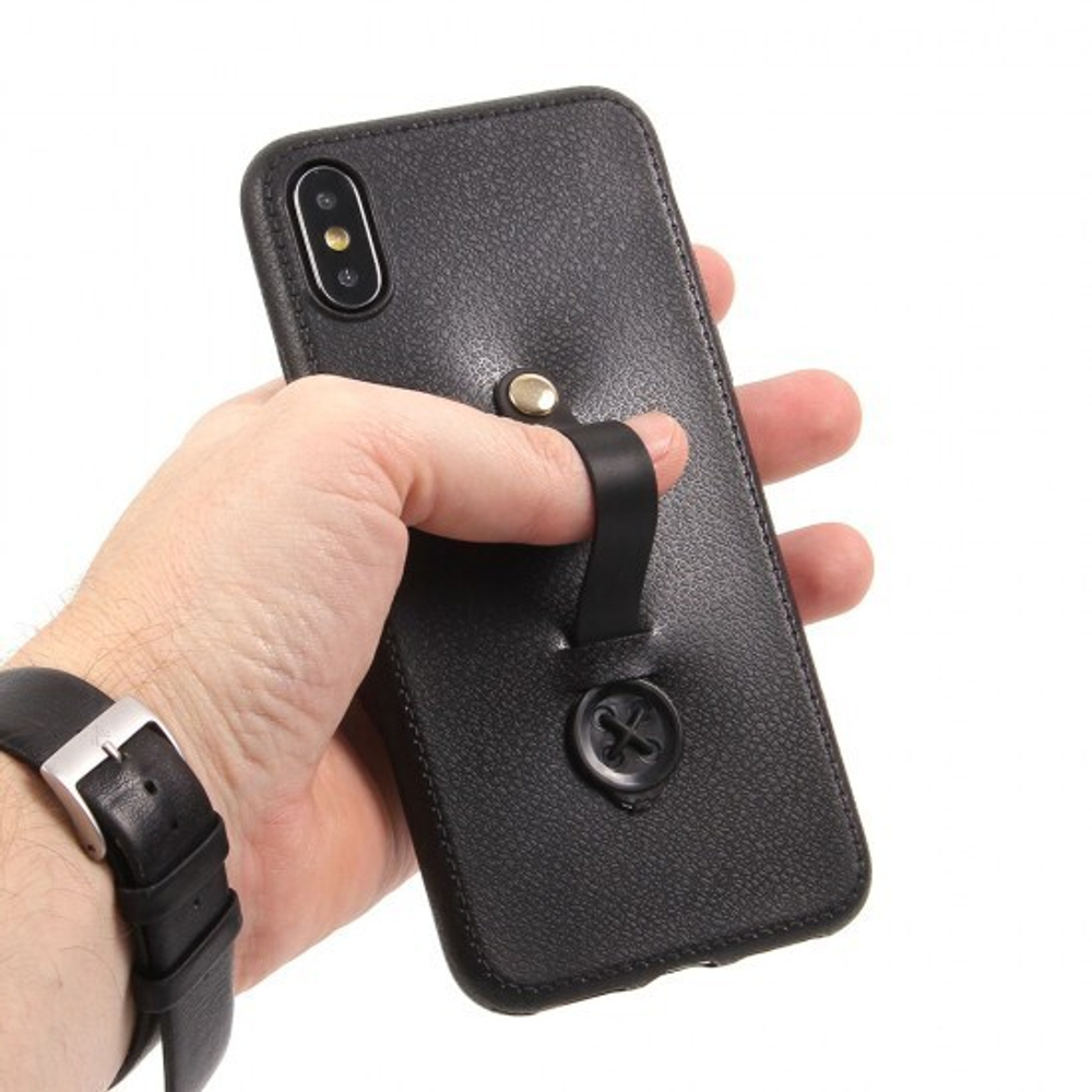 Чехол ТПУ для iPhone X/XS, 011784 Темно-синий