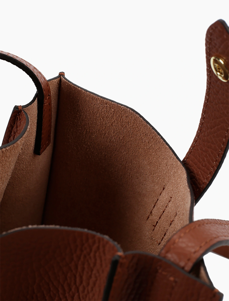 Женская кожаная сумка кросс-боди DBR 30919 коричневый какао