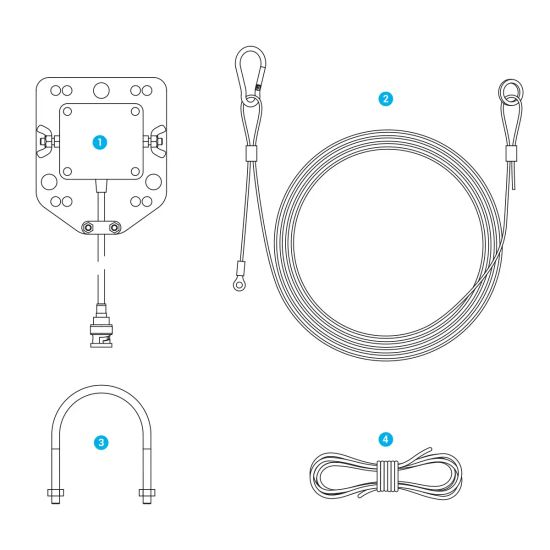 HF-IVDA-F Коротковолновая дипольная антенна (Inverted V) на фиксированную частоту.