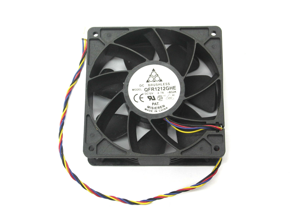 Вентилятор для корпуса DELTA QFR1212GHE 4-pin PWM 6000 об/мин 120x120x38mm
