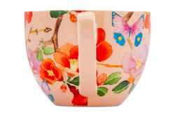 Чашка с блюдцем 400мл Maxwell&Williams Камелии на розовом