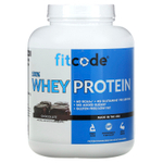 fitcode, 100% сывороточный протеин, со вкусом шоколада, 2,268 кг (5 фунтов)