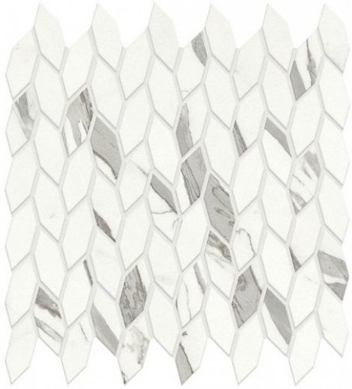 Мозаика ATLAS CONCORDE MARVEL SHINE Statuario Supremo Mosaico Twist Silk 30,5x30,5 A4WQ
