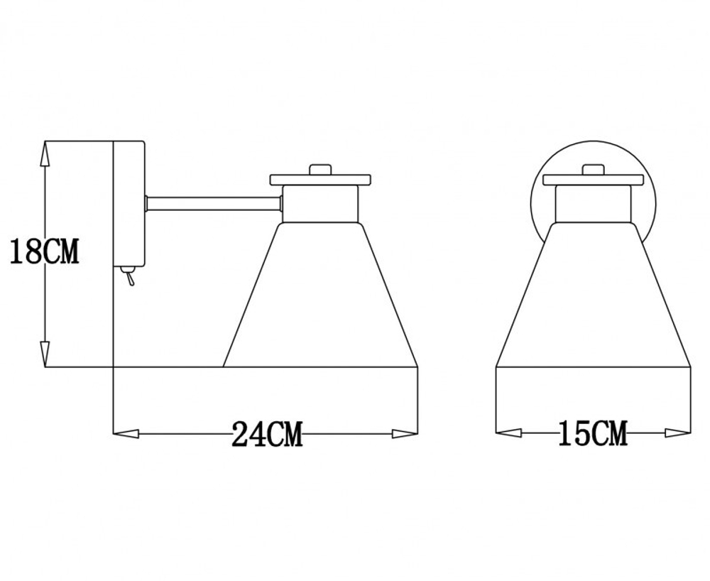 Бра ARTE Lamp A1031AP-1WH