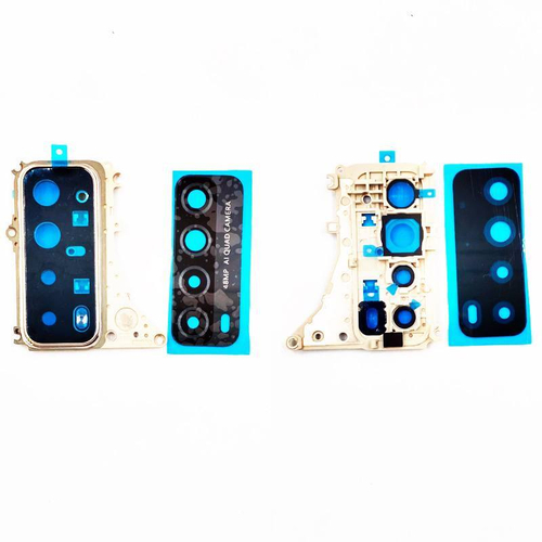 Стекло камеры Huawei P Smart 2021 в сборе с рамкой Черный