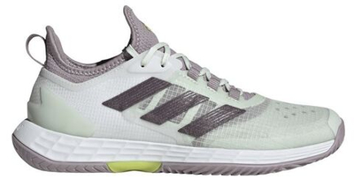 Женские Кроссовки теннисные Adidas Adizero Ubersonic 4.1 - cloud white/aurora met. S24/crystal jade S2