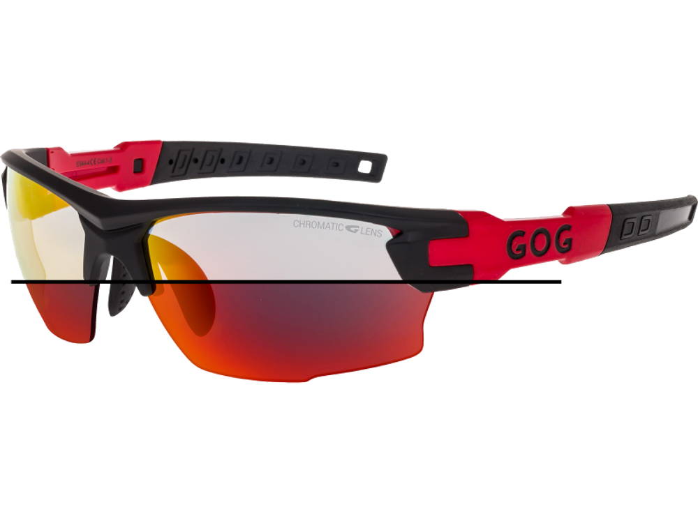 Спортивные очки GOG Steno C / Matt Black-Red / Photochromic Red Lens