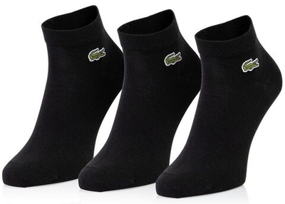 Носки теннисные Lacoste SPORT Low-Cut Cotton Socks 3P - black/black/black