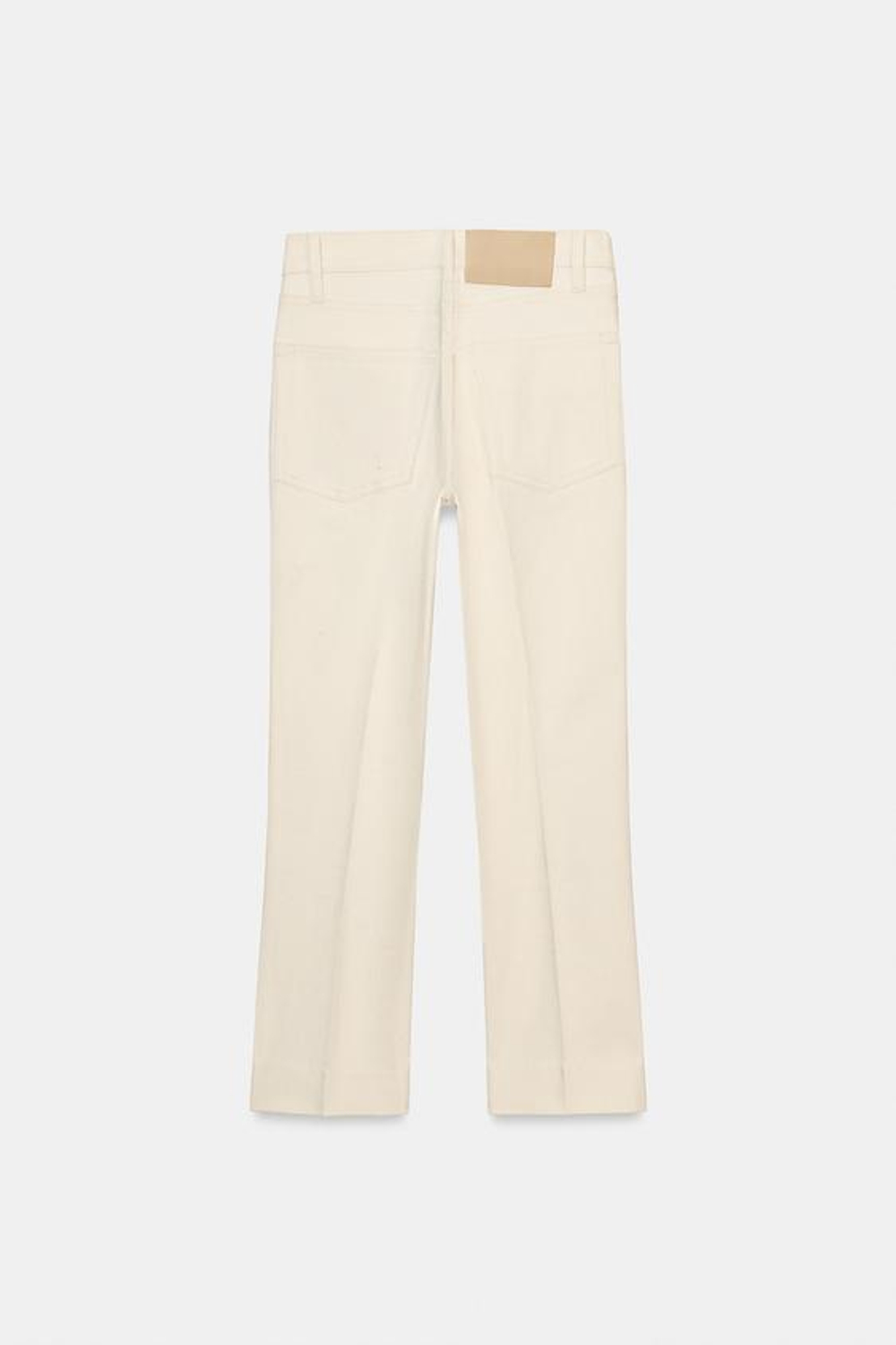 ZARA ДЖИНСЫ BOOTCUT СО СРЕДНЕЙ ПОСАДКОЙ — ZW COLLECTION, ЭКРЮ