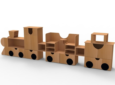 Комплект стеллажей Паровозик НИМ08