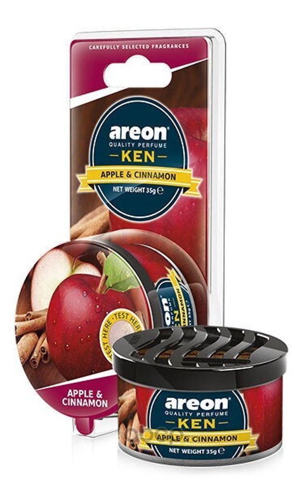 Ароматизатор на панель  KEN BLISTER  Яблоко и корица (AREON)