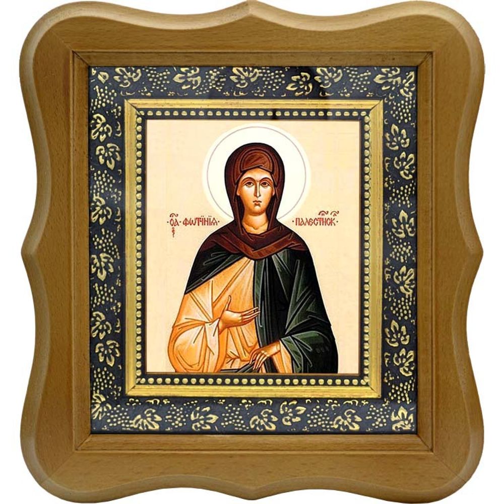 Светлана (Фотина, Фотиния) Палестинская Святая преподобная. Икона на холсте.