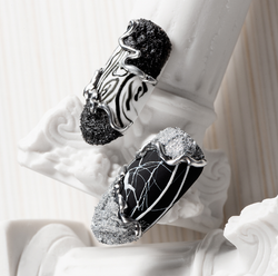 Irisk Texture Гелевая краска текстурная серебро, 5мл2