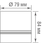 Накладной светодиодный светильник,9 Вт BARELL DL18482R9W1B Line