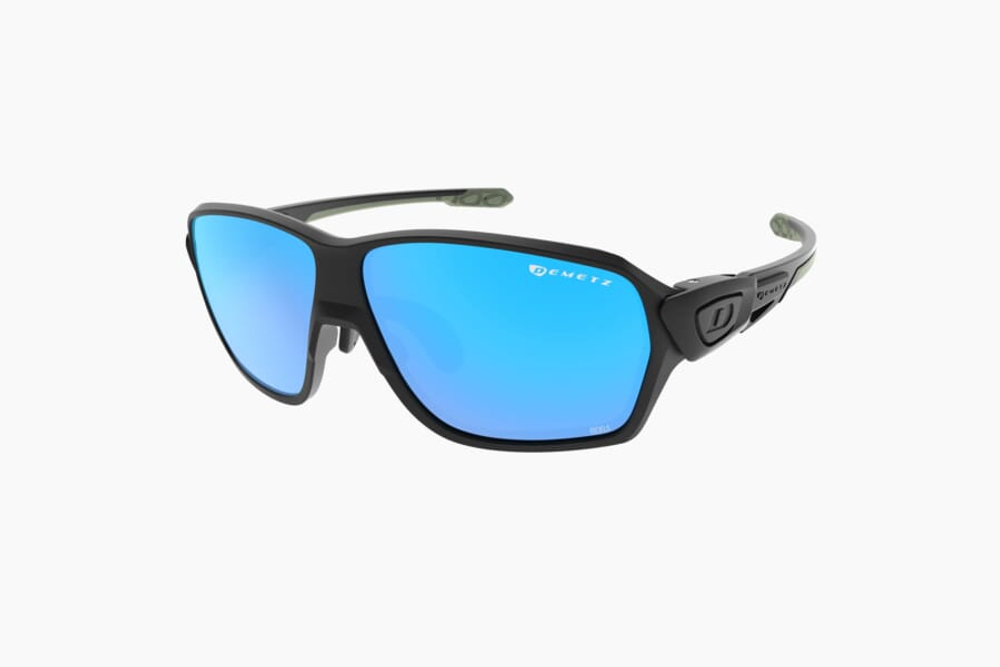 Спортивные очки Demetz M-Suit / Noir Mat / Kaki V. Brown Mirror Blue Ice Cat.3
