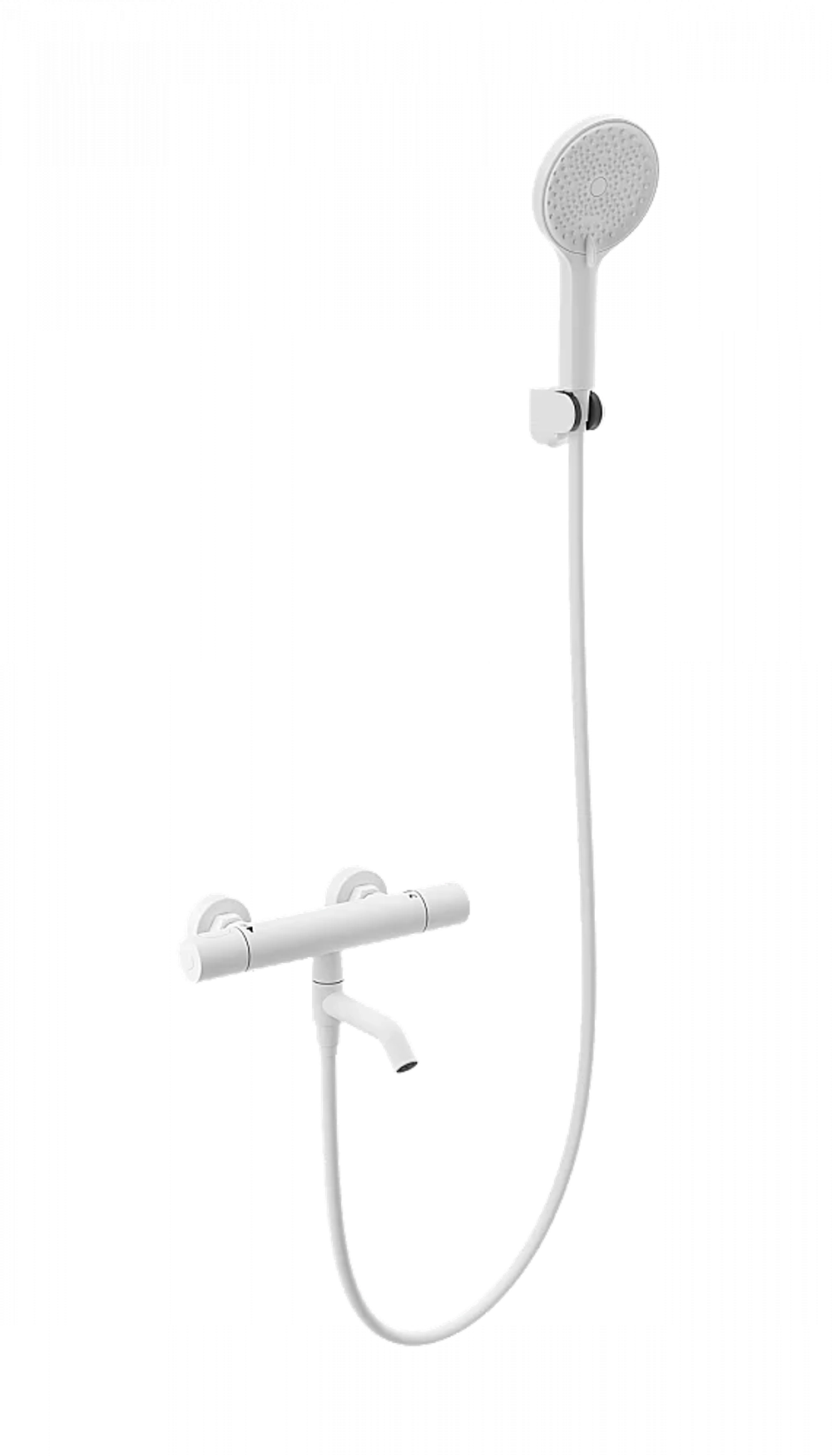 Смеситель для ванны с душем и термостатом WONZON & WOGHAND INN 1 WW-B3013-A1-MW белый матовый