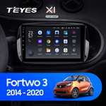 Teyes X1 9"для Mercedes Benz Smart Fortwo 3 2014-2020