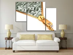 Модульная картина "Первый миллион"