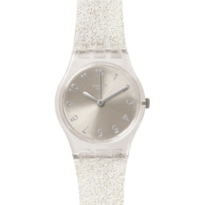 SILVER GLISTAR TOO Водонепроницаемый (waterproof) 3 бар Диаметр 25,00 мм Механизм: кварцевый - SWATCH