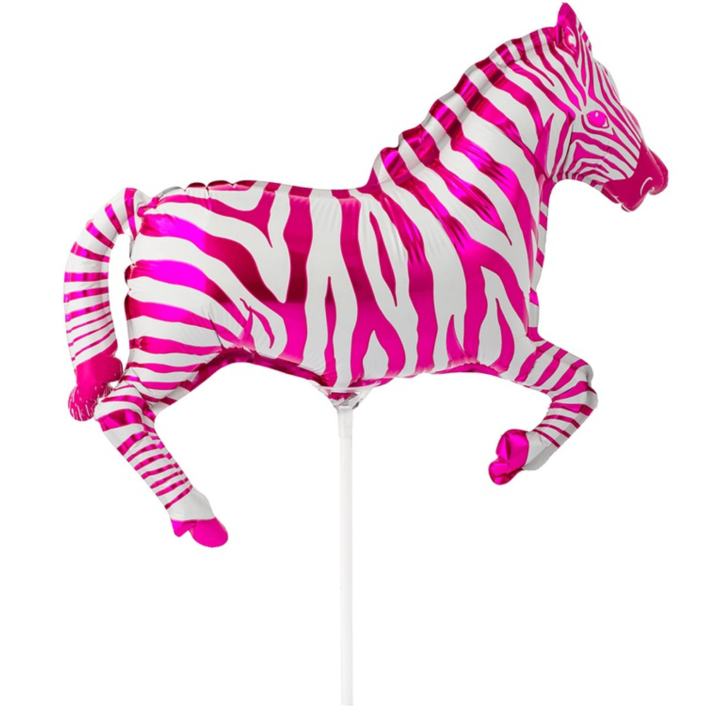 Шар Фольгированный Зебра малиновая (Малиновый)