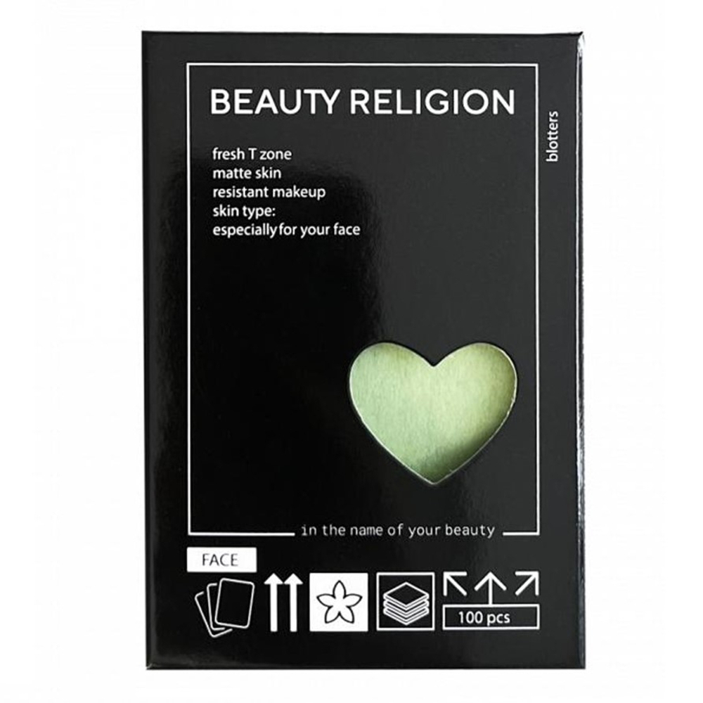 [BEAUTY RELIGION] Салфетки для лица матирующие  Blotters sheet, 100 шт*1 уп