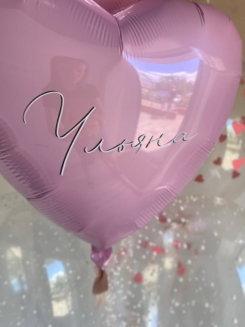 Воздушные шары на выписку девочки №764