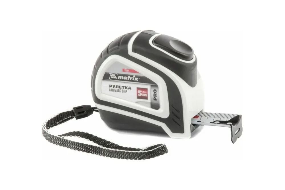Рулетка MATRIX Autostop 5 м х 25 мм 32552