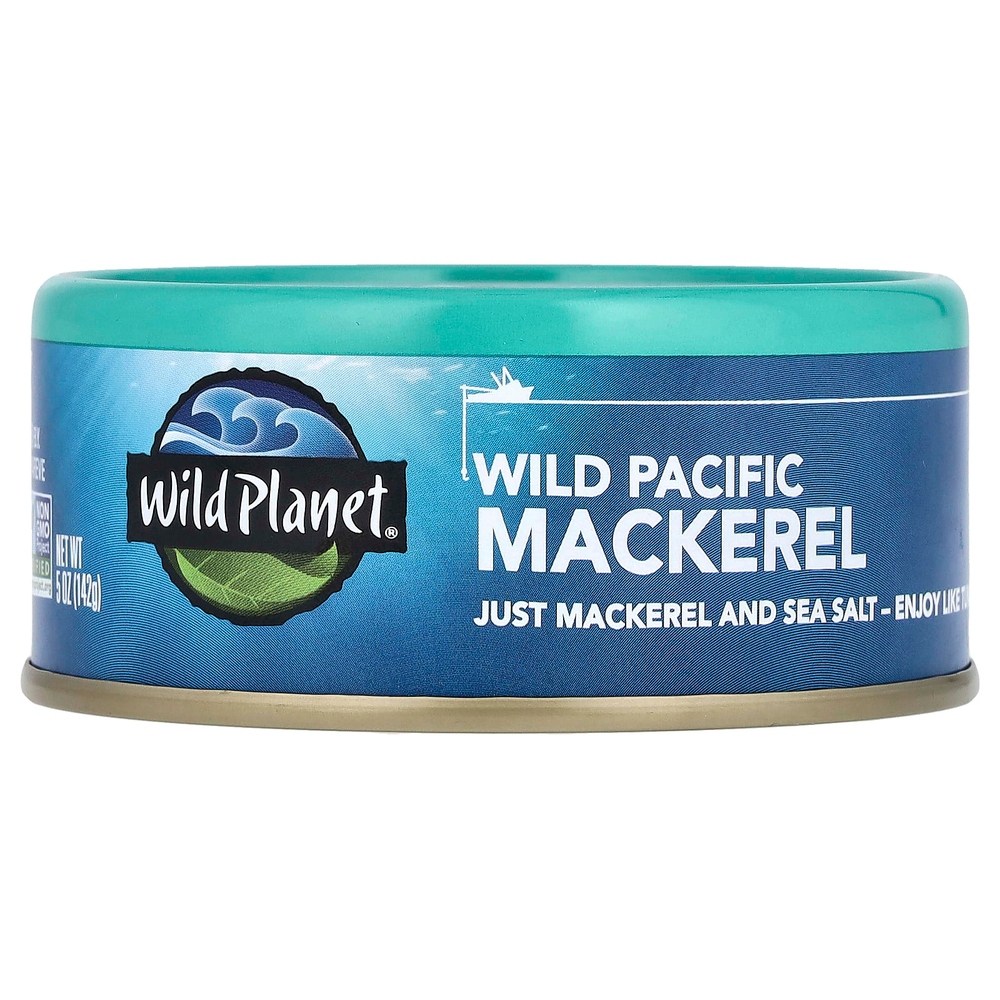 Wild Planet, Дикая тихоокеанская скумбрия, 142 г (5 унций)