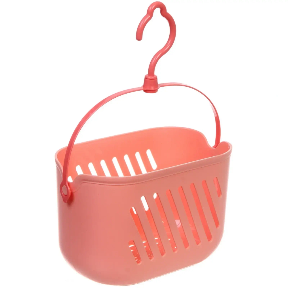 Корзинка для хранения подвесная «ЛЕНАРО», цвет кораловый, 23*13*14см, нагрузка 2кг (пакет)