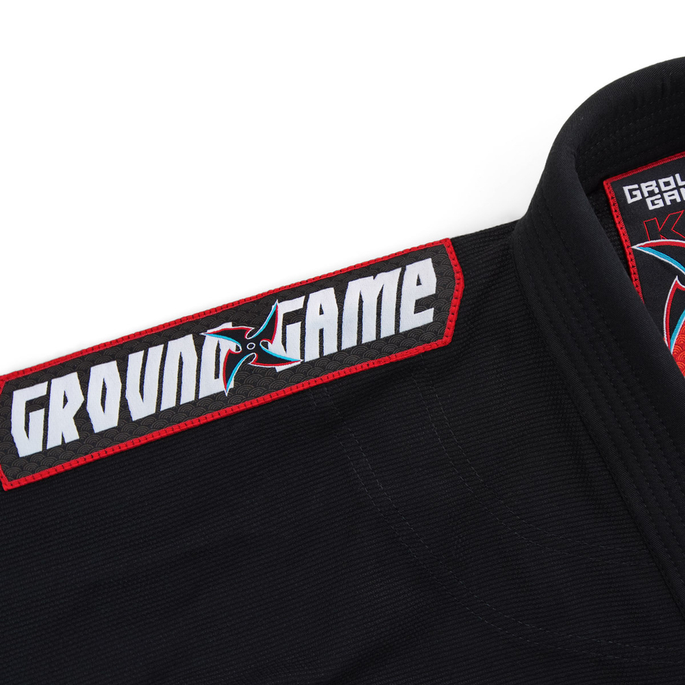 Детское Кимоно Ground Game NINJA чёрное