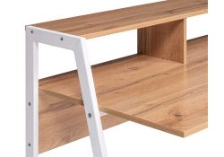 Письменный стол Аларо дуб вотан / белый матовый