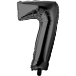 Шар фольгированный Цифра 7 66 см (Черный)