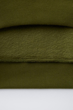 ZARA КОМПЛЕКТ ТОЛСТОВКА И БРЮК-ДЖОГГЕРОВ, ЗЕЛЕНЫЙ