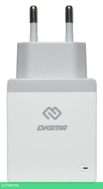 Сетевое зарядное устройство Digma DGWC-2U-3A-WG 2.1A+1A белый