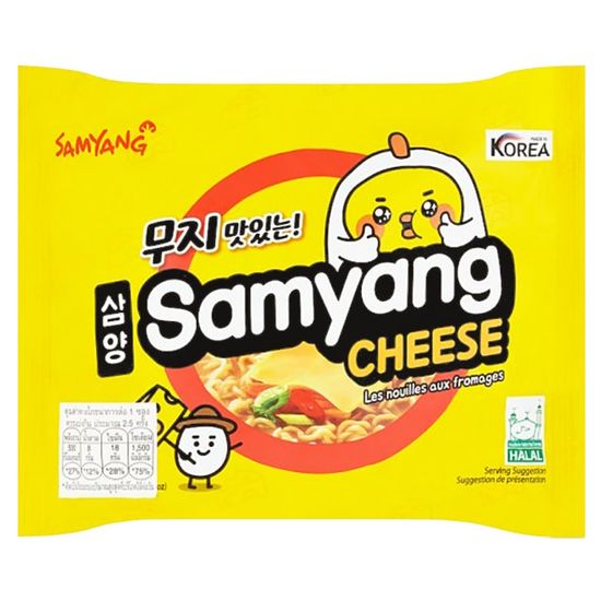 Лапша быстрого приготовления Samyang Cheese со вкусом сыра, 120 г (Корея)