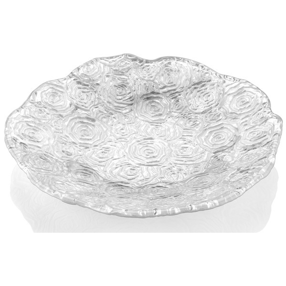 Тарелка обеденная IVV Розето 28см белый перламутр