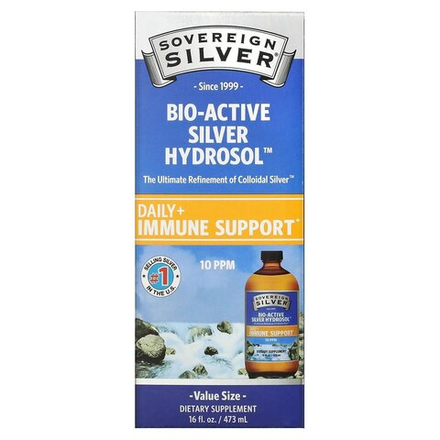 Sovereign Silver, Bio-Active Silver Hydrosol, 10 мкг/мл, 473 мл (16 жидк. унций)