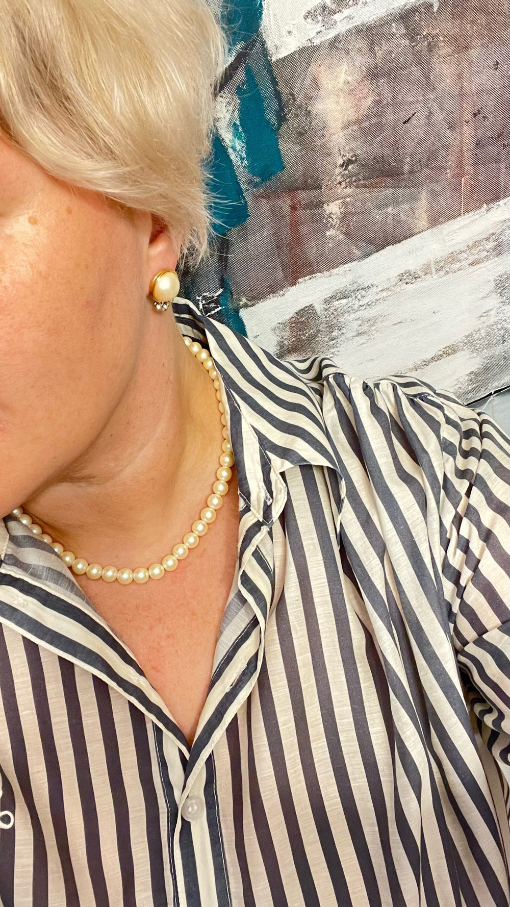Серьги Liz Claiborne с жемчугом и кристаллами