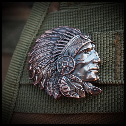 Клипса для системы MOLLE "Индеец" , бронза