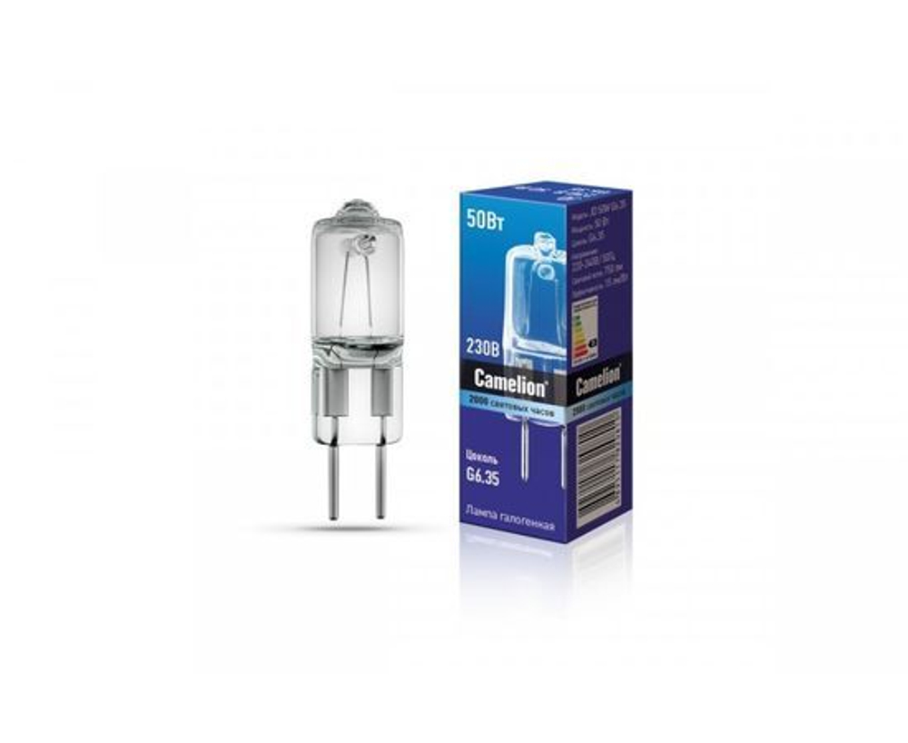 Лампа галогенная Camelion JD 220V 50W g6.35