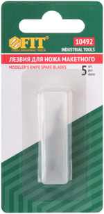 Лезвия скошенные (5 шт; 6 мм) для ножа макетного FIT IT 10492