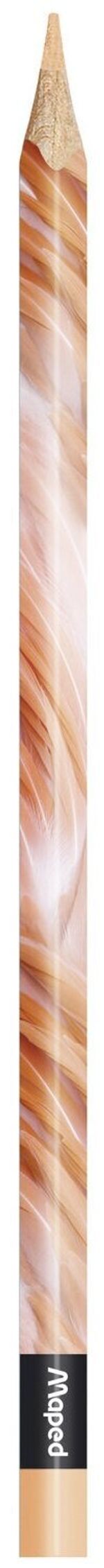 Карандаши цветные MAPED (Франция) "Color'Peps Animals'", 12 цветов, трехгранные, заточенные, европодвес, 832212