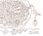 Seasonal Wreaths of plants and friends. Coloring Book
