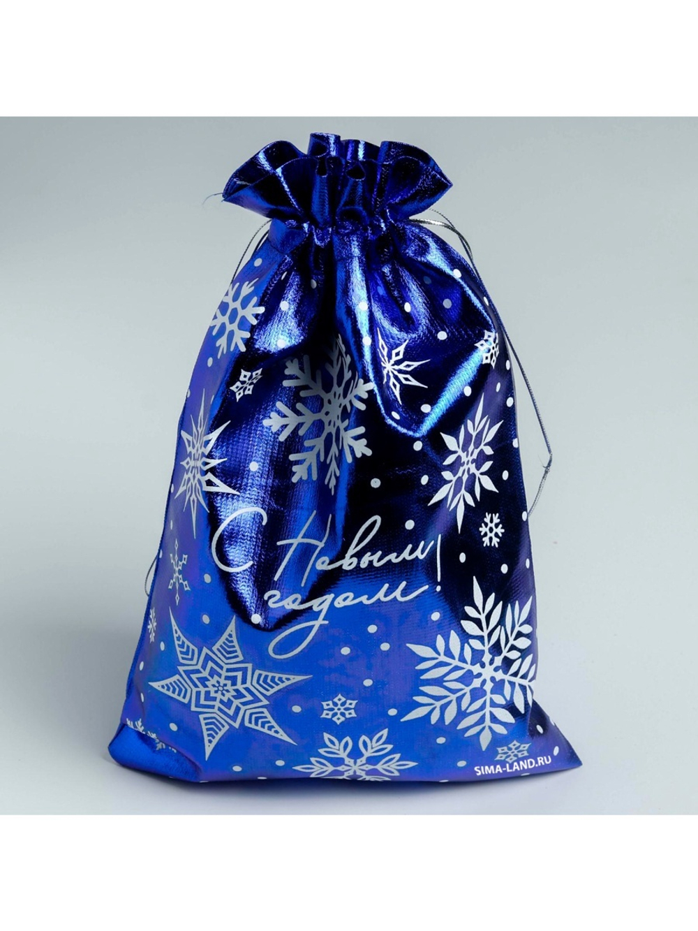 Мешочек подарочный парча «Снежинки», 20 х 30 см   5046447