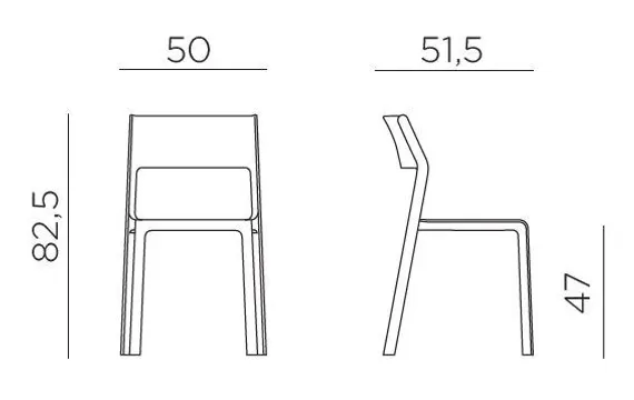 Стул Trill Bistrot бирюзовый