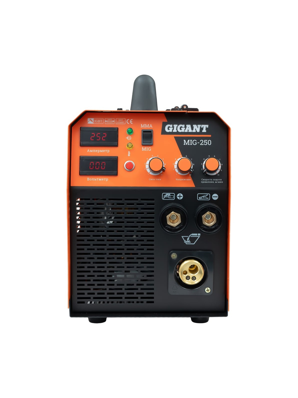 Сварочный полуавтомат - инвертор (250 A; EURO; ПВ 60%) Gigant MIG-250