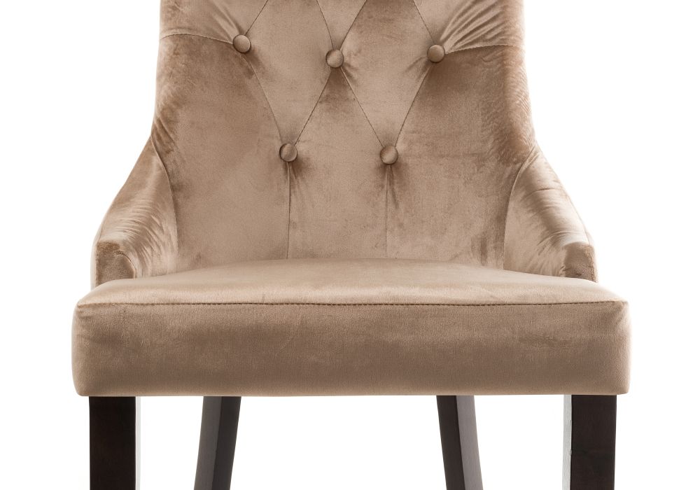 Стул Elegance dark walnut / fabric beige