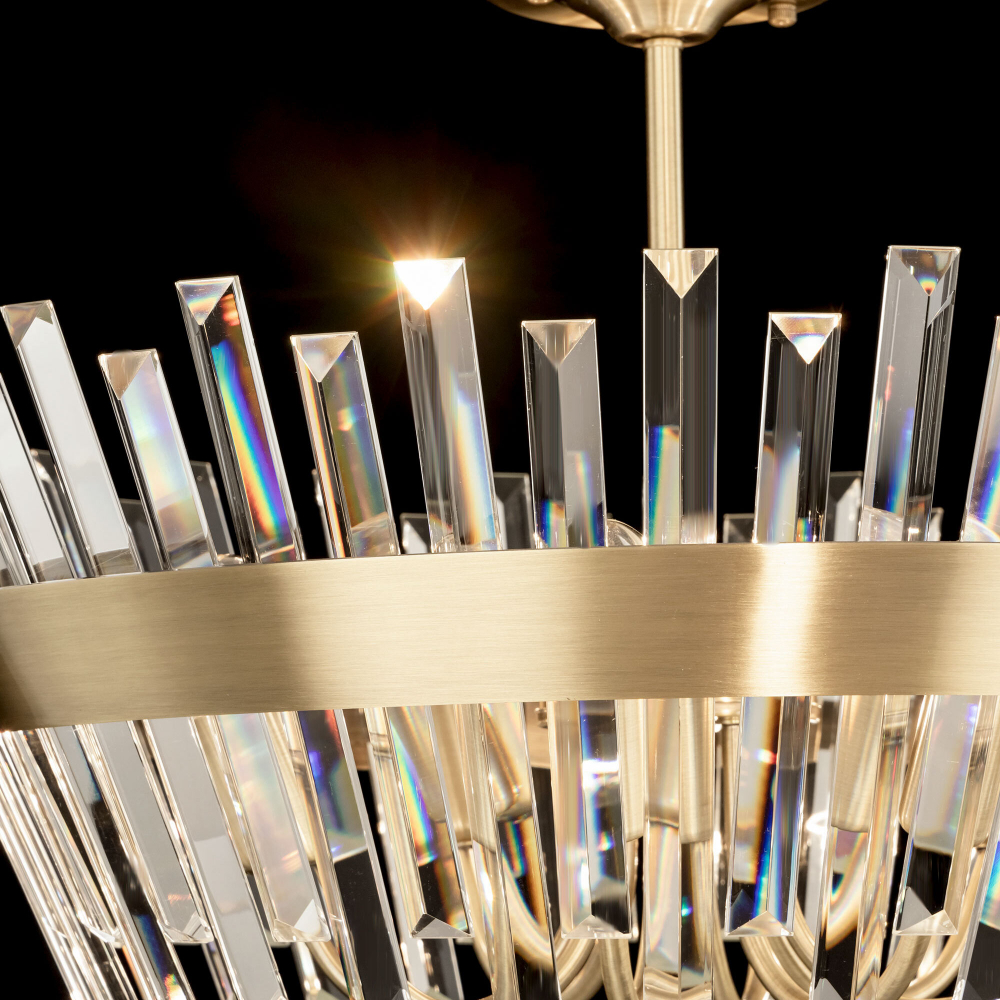 Citilux Вестерос CL307183 Люстра хрустальная потолочная Бронза