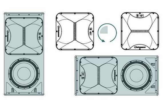 Turbosound ATHENS TCS122/64-WH пассивная АС, 2400Вт, динамик 12 дюймов